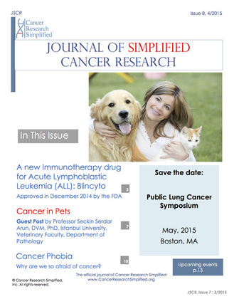 The Jounral of Simplified Cancer Research - April 2015 Issue - Cancer Research Simplified