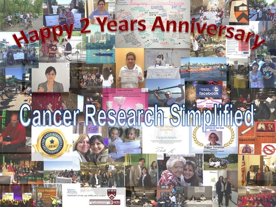 Happy 2 Years Anniversary, Cancer Research Simplified! 