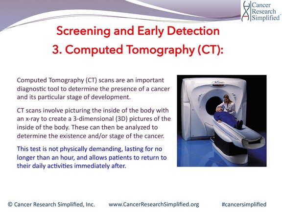 Cancer screening and detection - computed tomography - ct - cancer research simplified