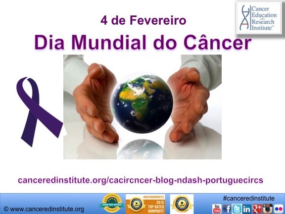 Dia Mundial do Câncer - Cancer Education and Research Institute (CERI)