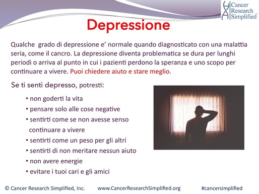 Depressione - Cancer Research Simplified