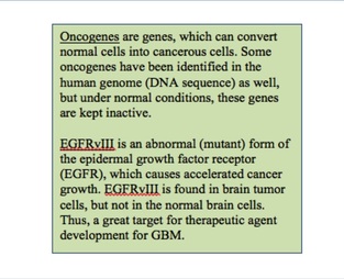 Oncogenes and EGFRvIII