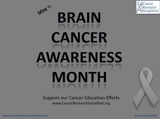 May is Brain Cancer Awareness Month #BCAM