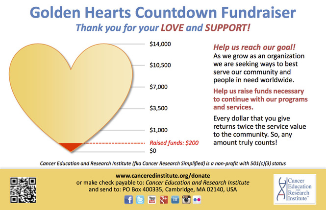 Countdown Fundraiser - Cancer Education and Research Institute - formerly known as Cancer Research Simplified
