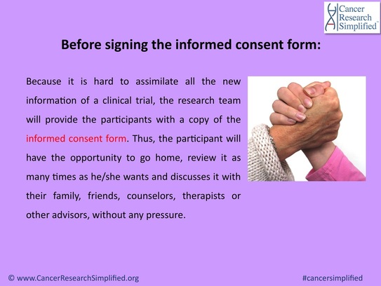 consent form cancer research uk