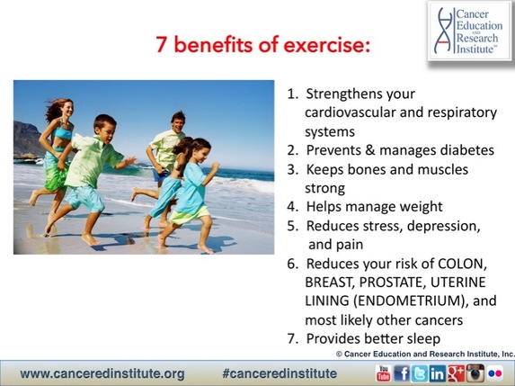 7 benefit of exercise - cancer education and research institute CERI 