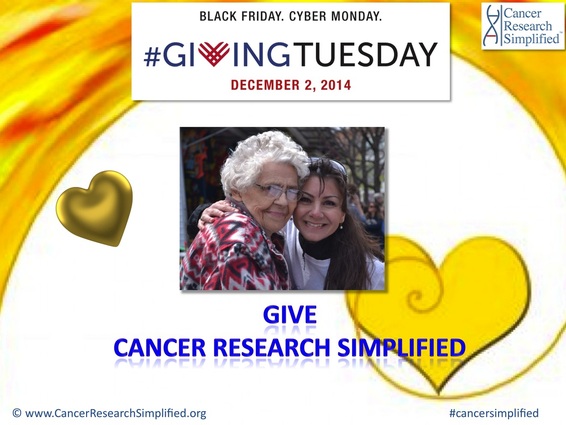 #GivingTuesday Cancer Research Simplified