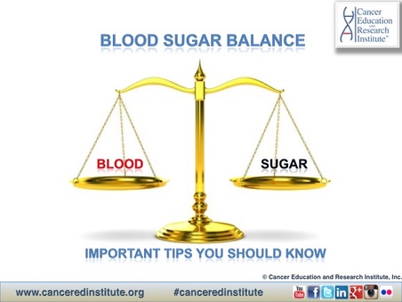 Blood Sugar Balance - Cancer Education and Research Institute 