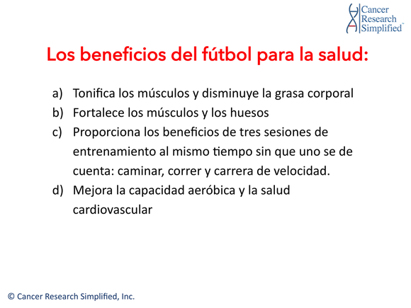 Los beneficios del fútbol para la salud, cancer research simplified, copa del mundo, copa del mundo 2014, argentina, Alemania