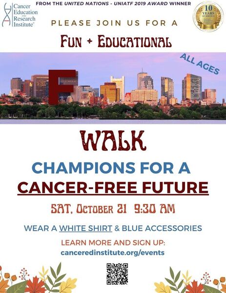 ceri fall walk and fundraiser | cancer education and research institute 
