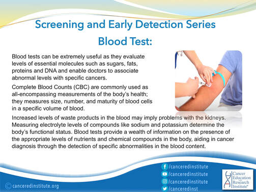 Cancer detection - cancer detection methods - Blood test - Cancer Education and Research Institute (CERI)
