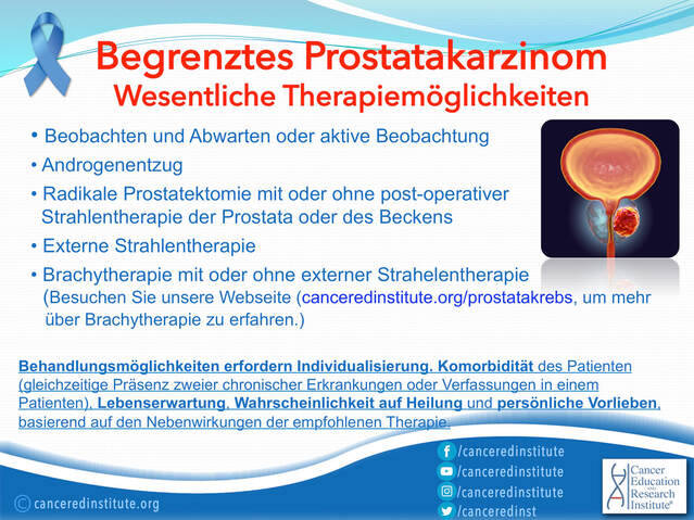 Prostatakrebs Therapie  - Cancer Education and Research Institute (CERI)