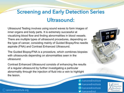 Cancer detection - cancer detection methods - Ultrasound - Cancer Education and Research Institute (CERI)