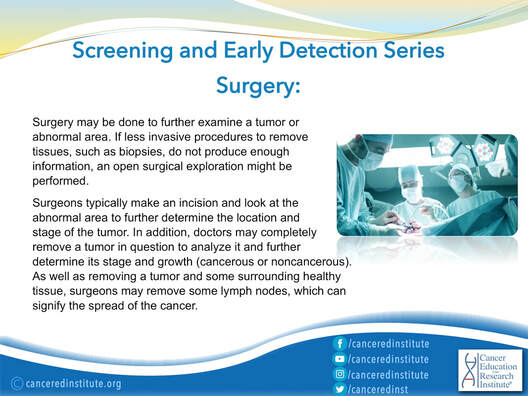 Cancer detection - cancer detection methods - Surgery - Cancer Education and Research Institute (CERI)
