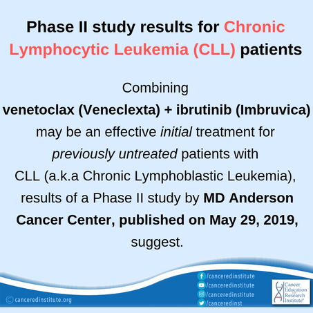 Phase II study results for Chronic Lymphocytic Leukemia (CLL) patients - Cancer Education and Research Institute (CERI)